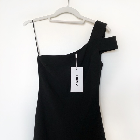 LIKELY Packard One-Shoulder Dress in Black - Picture 8 of 13
